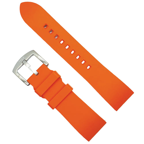 Max Quick Release FKM Rubber Watch Strap Orange