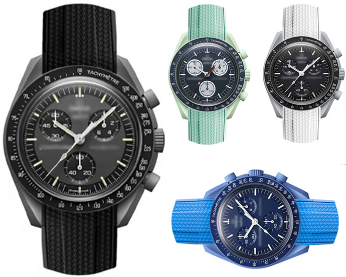 Max Curved End FKM Rubber 20mm Watch Strap
