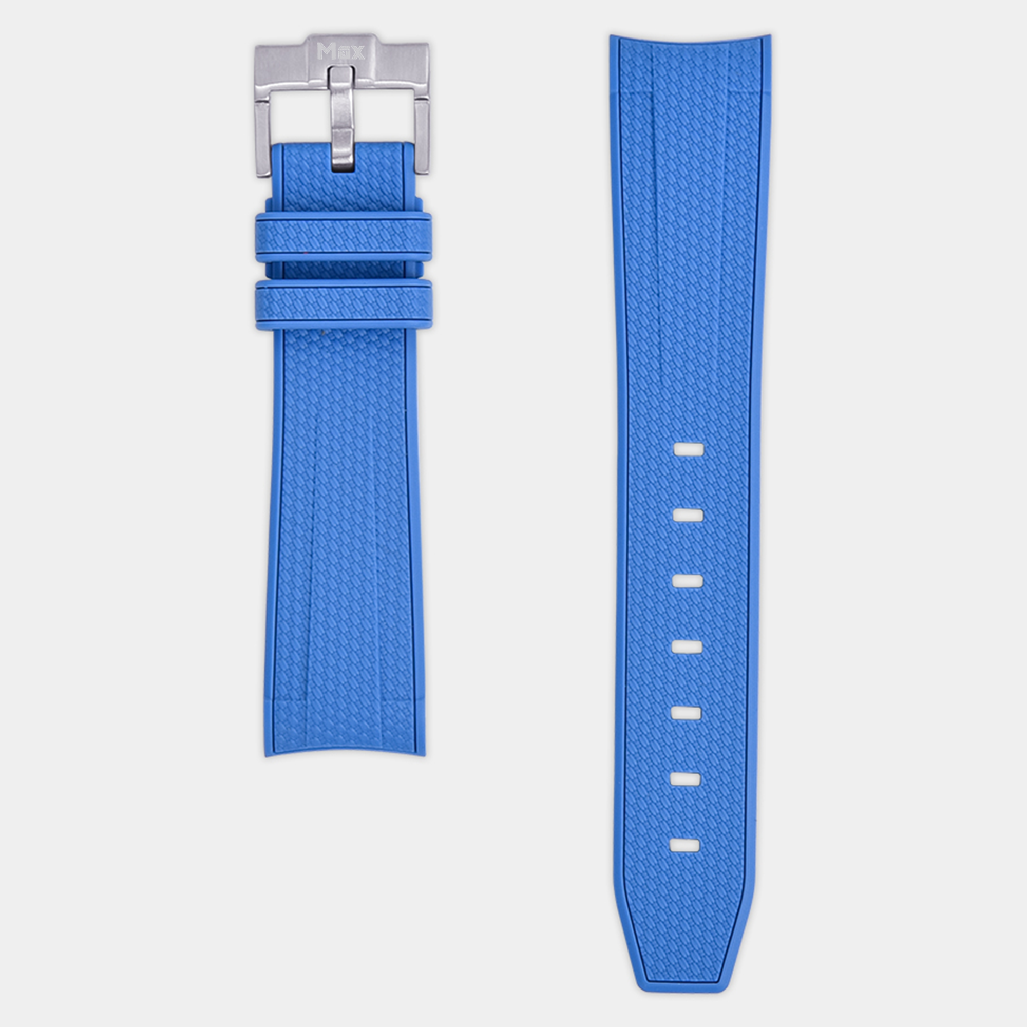 Curved end discount silicone watch band