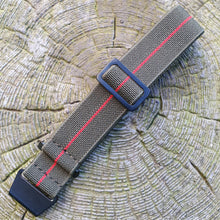 Load image into Gallery viewer, Max French Marine Nationale Elastic Watch Strap Green/Red PVD