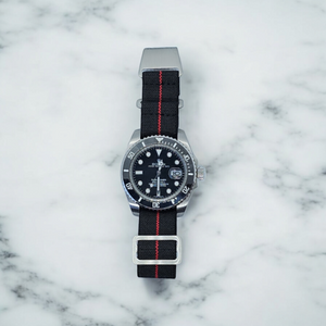 Max French Marine Nationale Elastic Watch Strap Black/Red