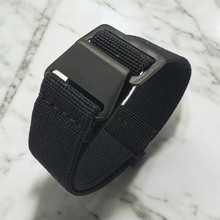 Load image into Gallery viewer, Max French Marine Nationale Elastic Watch Strap Black PVD
