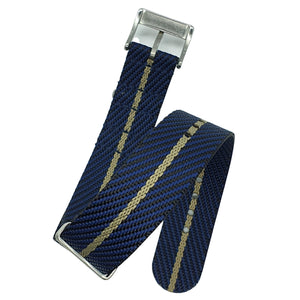 Max Premium Nylon NATO Watch Strap Black/Navy/Khaki