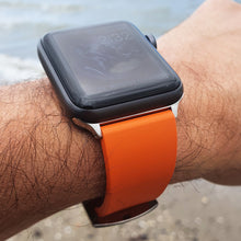 Load image into Gallery viewer, Max Apple FKM Rubber Replacement Watch Strap Orange