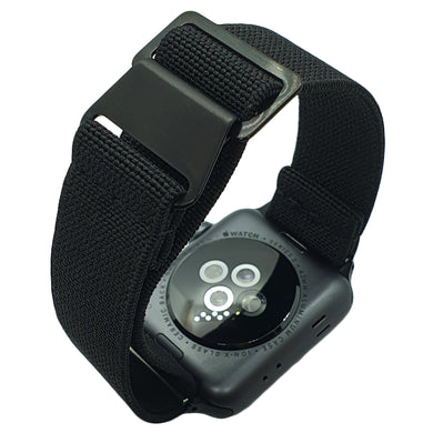 Max French Marine Nationale Elastic Apple Watch Strap Black