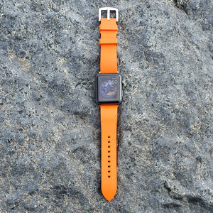 Max Apple FKM Rubber Replacement Watch Strap Orange