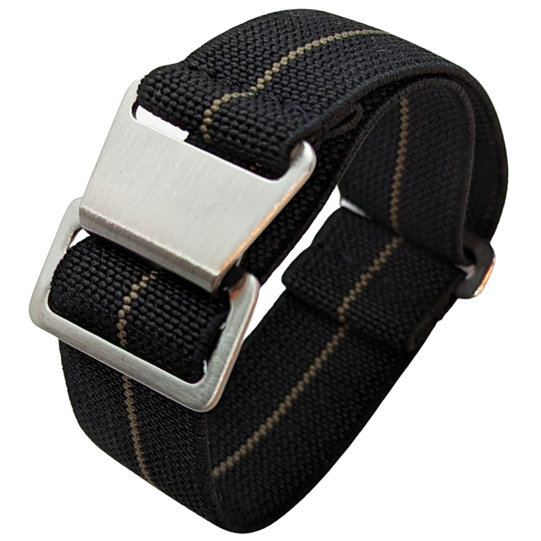 Max French Marine Nationale Elastic Watch Strap Black/Khaki