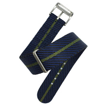 Load image into Gallery viewer, Max Premium Nylon NATO Watch Strap Black/Navy/Green