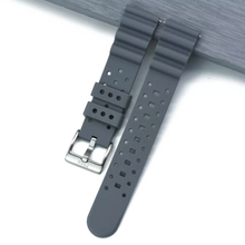 Load image into Gallery viewer, Max Wave Quick Release Silicone Soft Rubber Watch Strap Grey