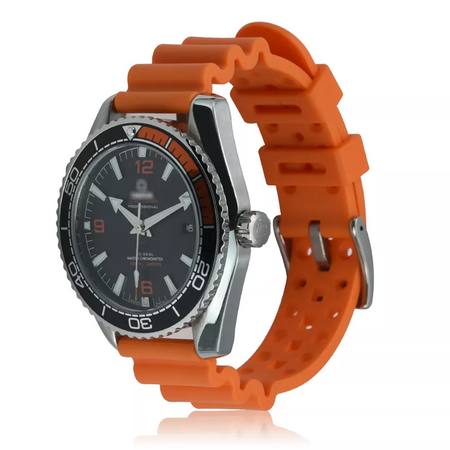 Max Wave Quick Release Silicone Soft Rubber Watch Strap Orange