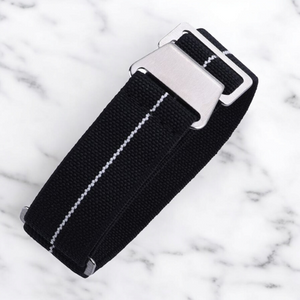Max French Marine Nationale Elastic Watch Strap Black/White
