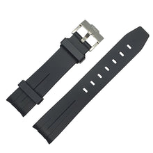Load image into Gallery viewer, Max Curved End Watch Strap Black