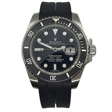 Load image into Gallery viewer, Max Curved End Watch Strap Black