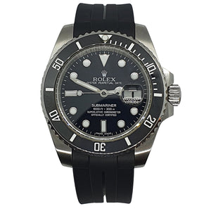 Max Curved End Watch Strap Black