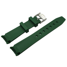Load image into Gallery viewer, Max Curved End Watch Strap No Groove Green