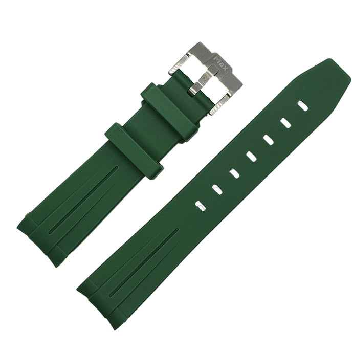 Max Curved End Watch Strap Green
