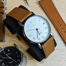 Load image into Gallery viewer, Max Epsom Leather Watch Strap Brown