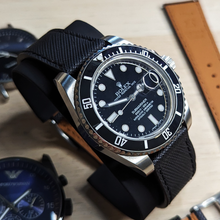 Load image into Gallery viewer, Max Epsom Leather Watch Strap Black