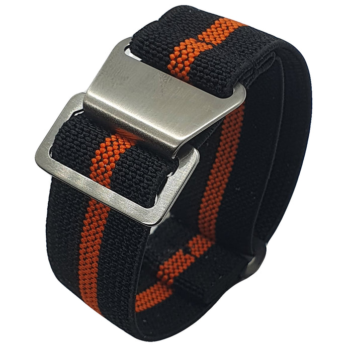 Max French Marine Nationale Elastic Watch Strap Black/Orange