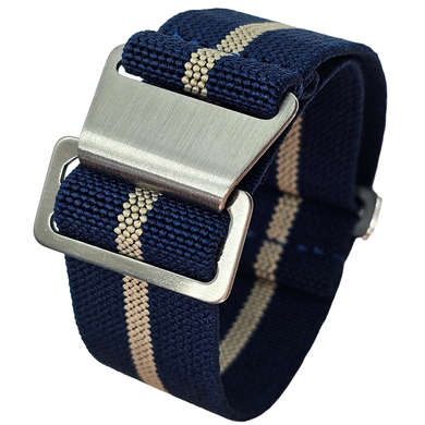 Max French Marine Nationale Elastic Watch Strap Blue/Khaki