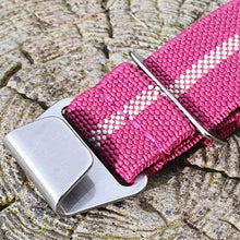 Load image into Gallery viewer, Max French Marine Nationale Elastic Watch Strap Pink/Sand