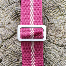 Load image into Gallery viewer, Max French Marine Nationale Elastic Watch Strap Pink/Sand