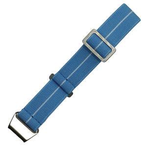 Max French Marine Nationale Elastic Watch Strap Light Blue/White