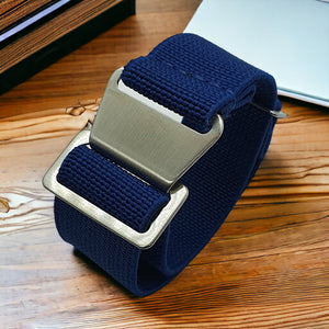Max French Marine Nationale Elastic Watch Strap Navy Blue
