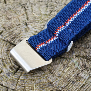 Max French Marine Nationale Elastic Watch Strap Navy Blue/White/Red