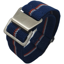 Load image into Gallery viewer, Max French Marine Nationale Elastic Watch Strap Navy Blue/White/Red