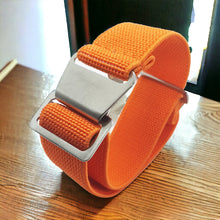 Load image into Gallery viewer, Max French Marine Nationale Elastic Watch Strap Orange