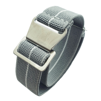 Max French Marine Nationale Elastic Watch Strap Grey/White