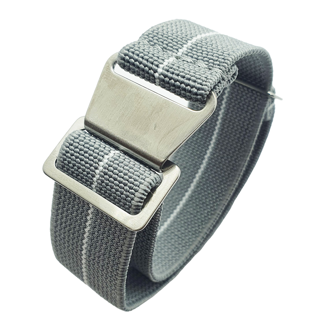 Max French Marine Nationale Elastic Watch Strap Grey/White
