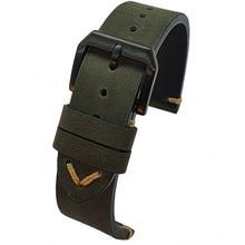 Load image into Gallery viewer, Max Original Genuine Leather Watch Strap Crazy Horse Olive