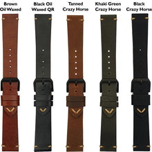 Load image into Gallery viewer, Max Original Genuine Leather Watch Strap Crazy Horse Olive