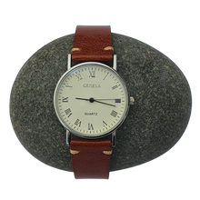 Load image into Gallery viewer, Max Original Genuine Leather Watch Strap Oil Wax Brown