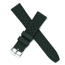 Load image into Gallery viewer, Max FKM Rubber Honeycomb Quick Release Watch Strap Green