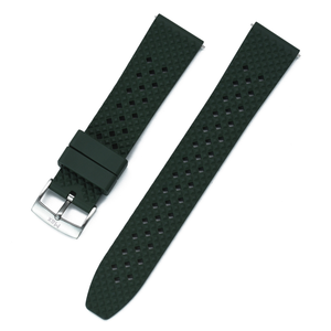 Max FKM Rubber Honeycomb Quick Release Watch Strap Green
