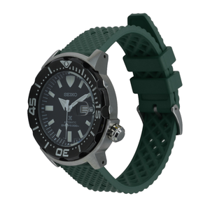 Max FKM Rubber Honeycomb Quick Release Watch Strap Green