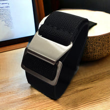 Load image into Gallery viewer, Max French Marine Nationale Elastic Watch Strap Black
