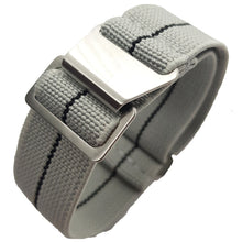 Load image into Gallery viewer, Max French Marine Nationale Elastic Watch Strap Grey/Black