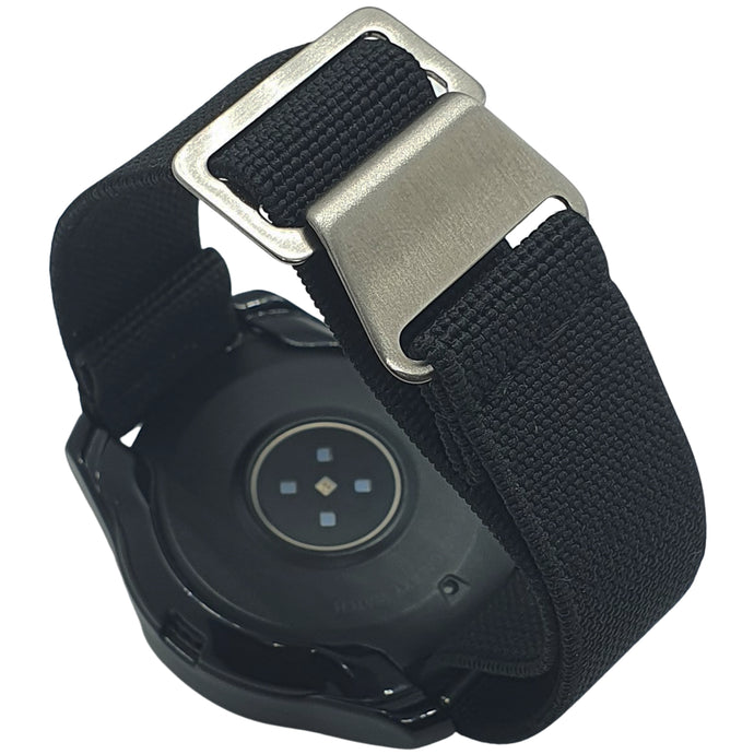 Max French Marine Nationale Elastic Smartwatch Strap Black 20mm