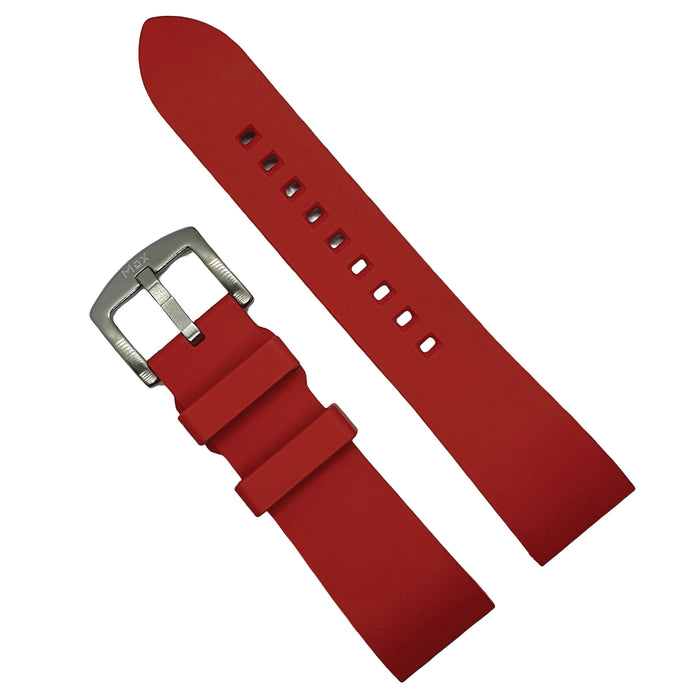 Max Quick Release FKM Rubber Watch Strap Red