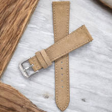 Load image into Gallery viewer, Max Suede Leather Watch Strap Khaki