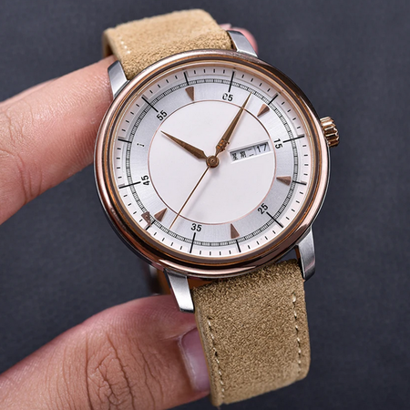 Max Suede Leather Watch Strap Khaki