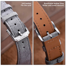 Load image into Gallery viewer, Max Suede Leather Watch Strap Khaki