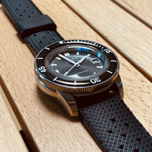 Load image into Gallery viewer, Max Tropical Watch Strap Black/Silver