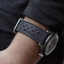 Load image into Gallery viewer, Max Tropical Watch Strap Black/Silver