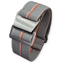 Load image into Gallery viewer, Max French Marine Nationale Elastic Watch Strap Grey/Orange/White