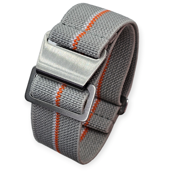 Max French Marine Nationale Elastic Watch Strap Grey/Orange/White